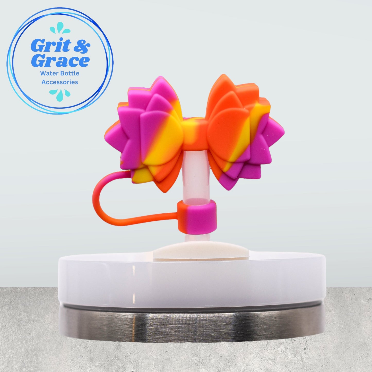 Gracie Fruit Punch Swirl Straw Topper