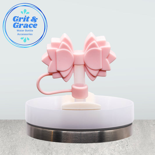 Gracie Petal Pink Straw Topper