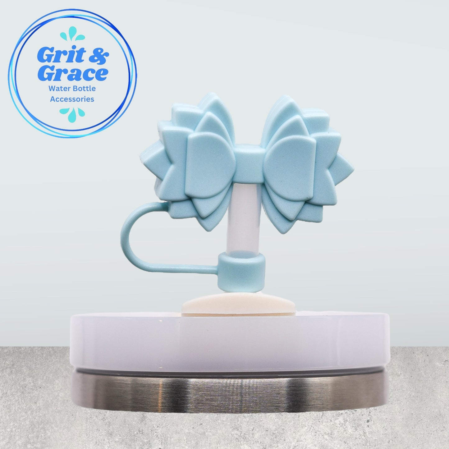 Gracie Blueberry Milk Straw Topper