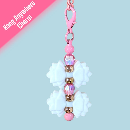 White Gracie Hang Anywhere Charm