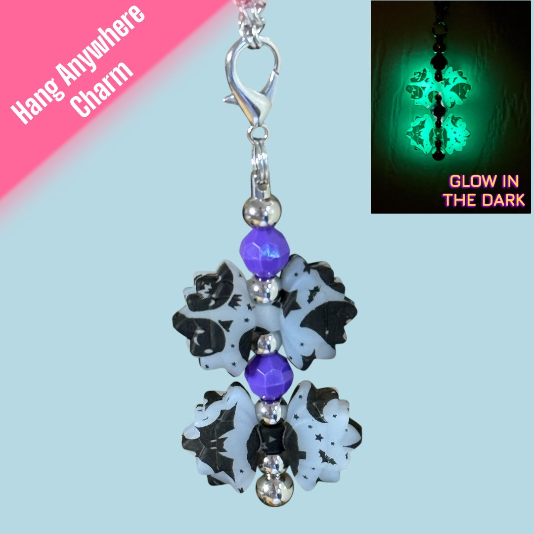 Purple Glow Gracie Hang Anywhere Charm