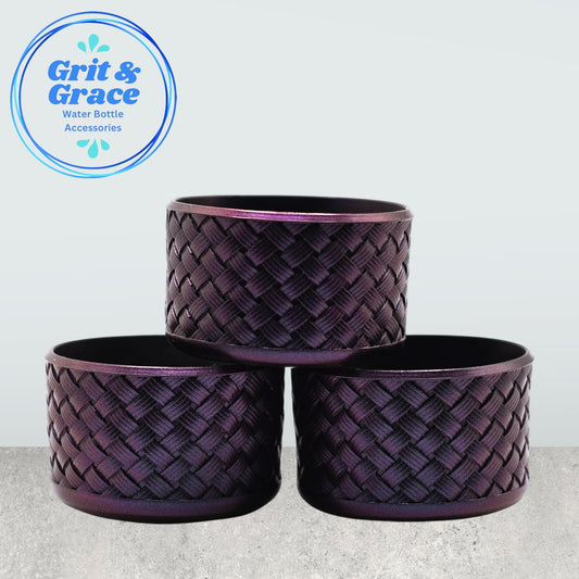 Basketweave Purple Chameleon Boot