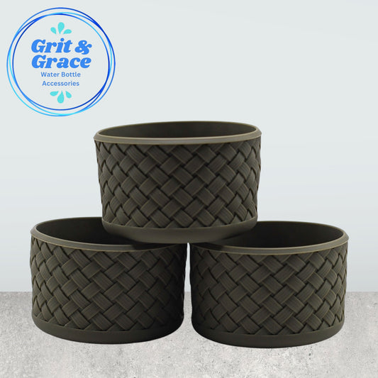 Basketweave Army Green Boot