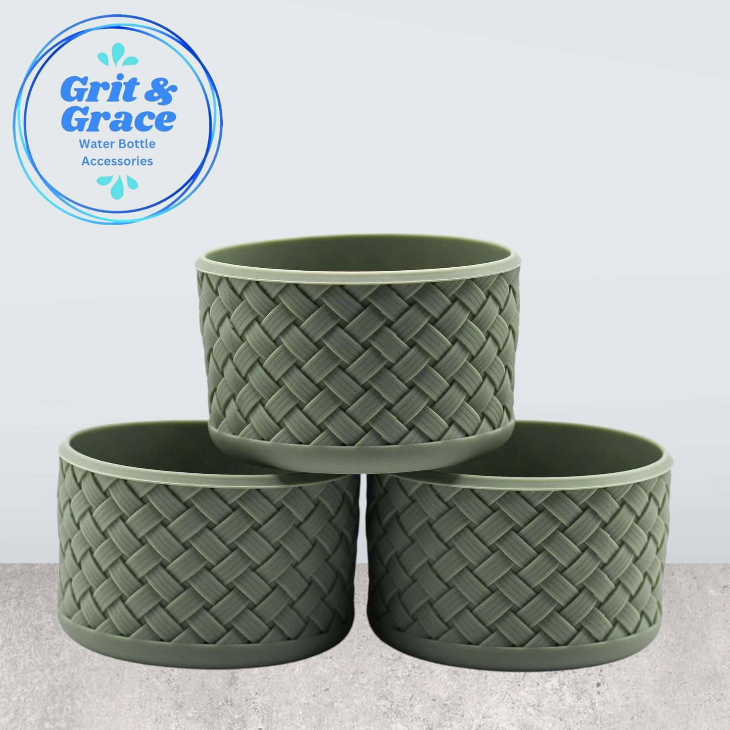 Basketweave Sage Green Boot