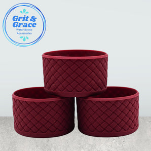 Basketweave Merlot Boot