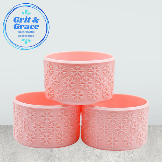 Snowflake Textured Pearlescent Petal Pink Boot