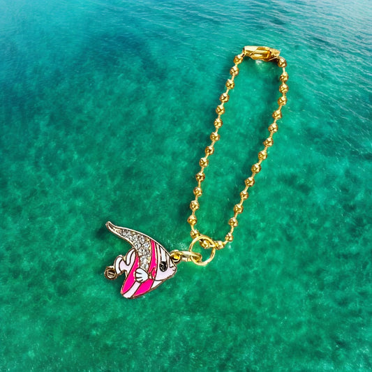 Pink Tropical Fish Handle Charm