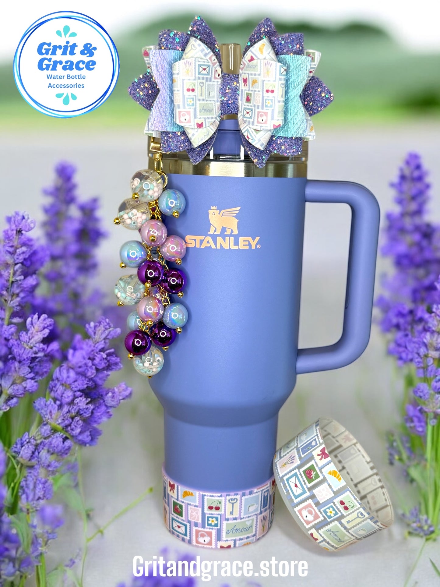French Lavender Stamp Boot