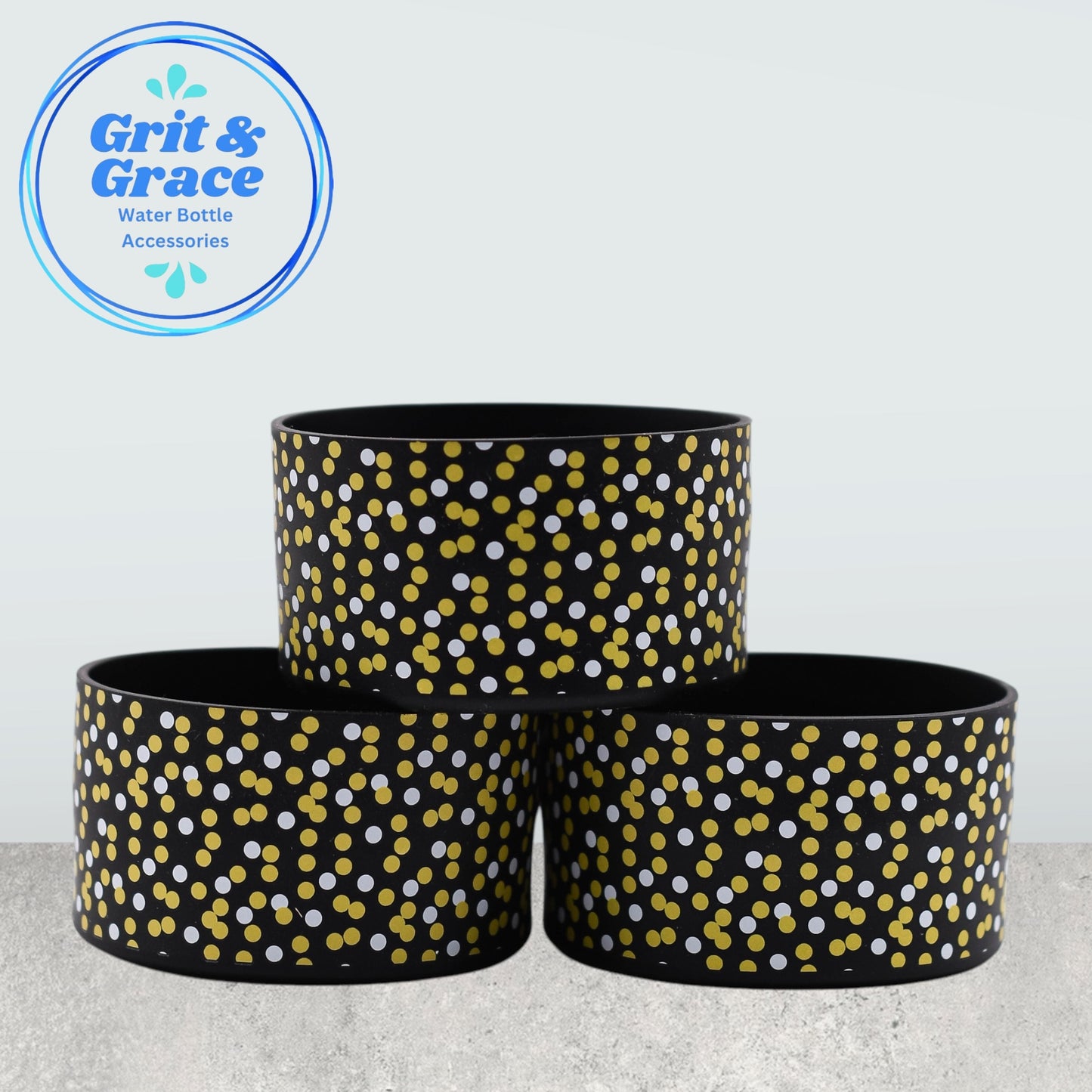 Black & Gold Dots Boot