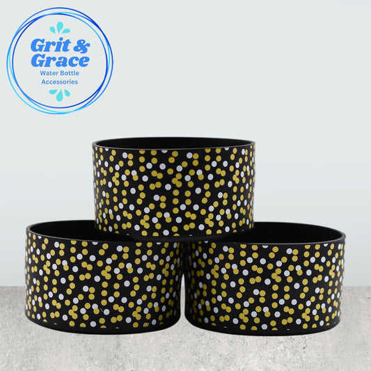Black & Gold Dots Boot