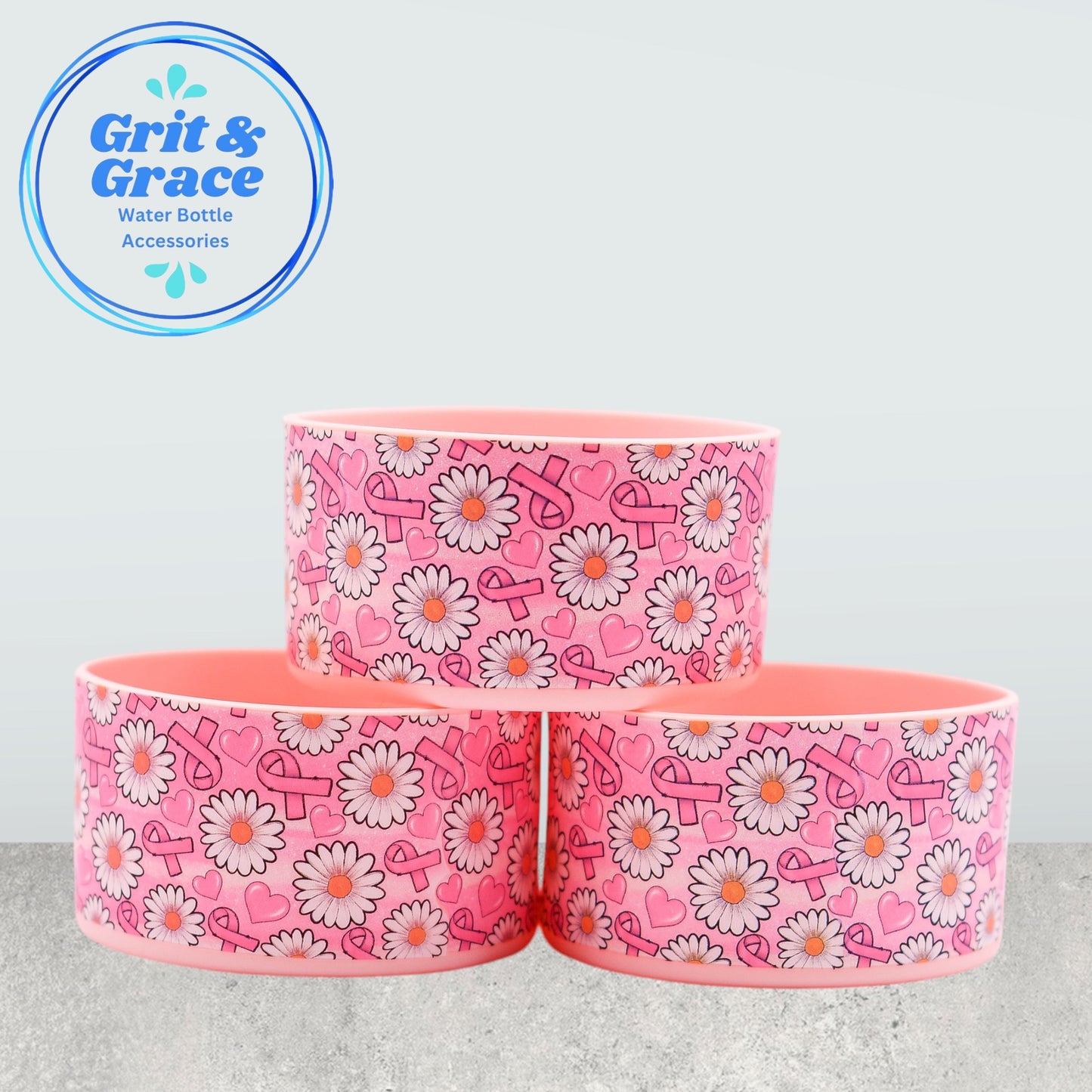 Breast Cancer Daisies Boot
