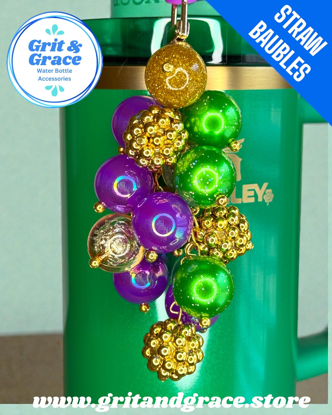 Mardi Gras #36 Straw Bauble