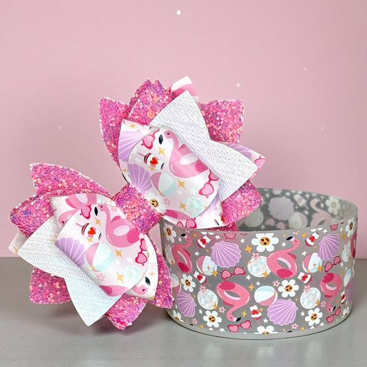 Flamingo Pool Party 2.0 Bow