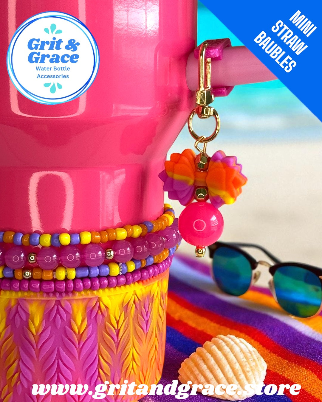 Gracie Mini Straw Bauble-Catrina Fruit Punch