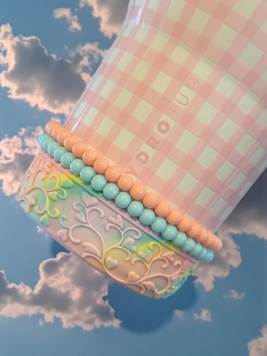 Pastel Slim Stretchy Cup Bracelet