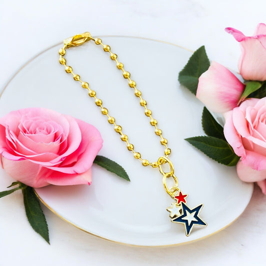 USA Tri-Star Handle Charm