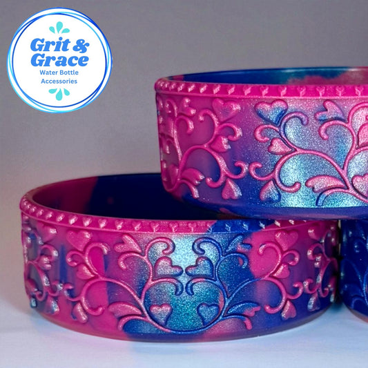 Heart Scroll Berry Truffle Swirl Shorty Boot