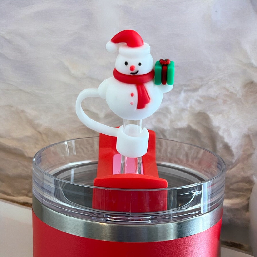 Snowman Straw Topper