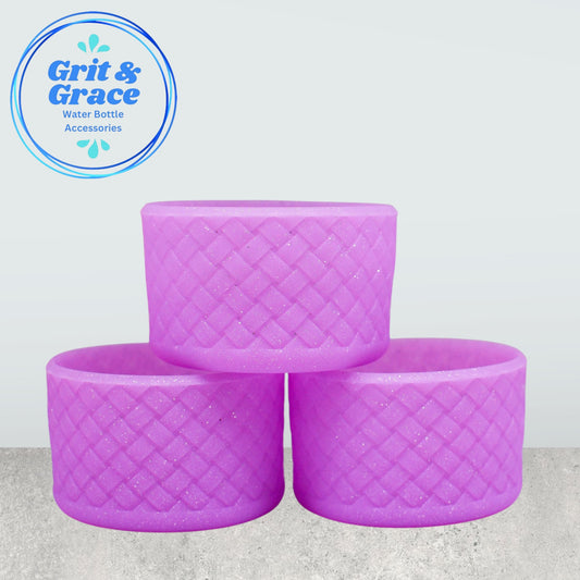 Basketweave Lavender Glitter Boot