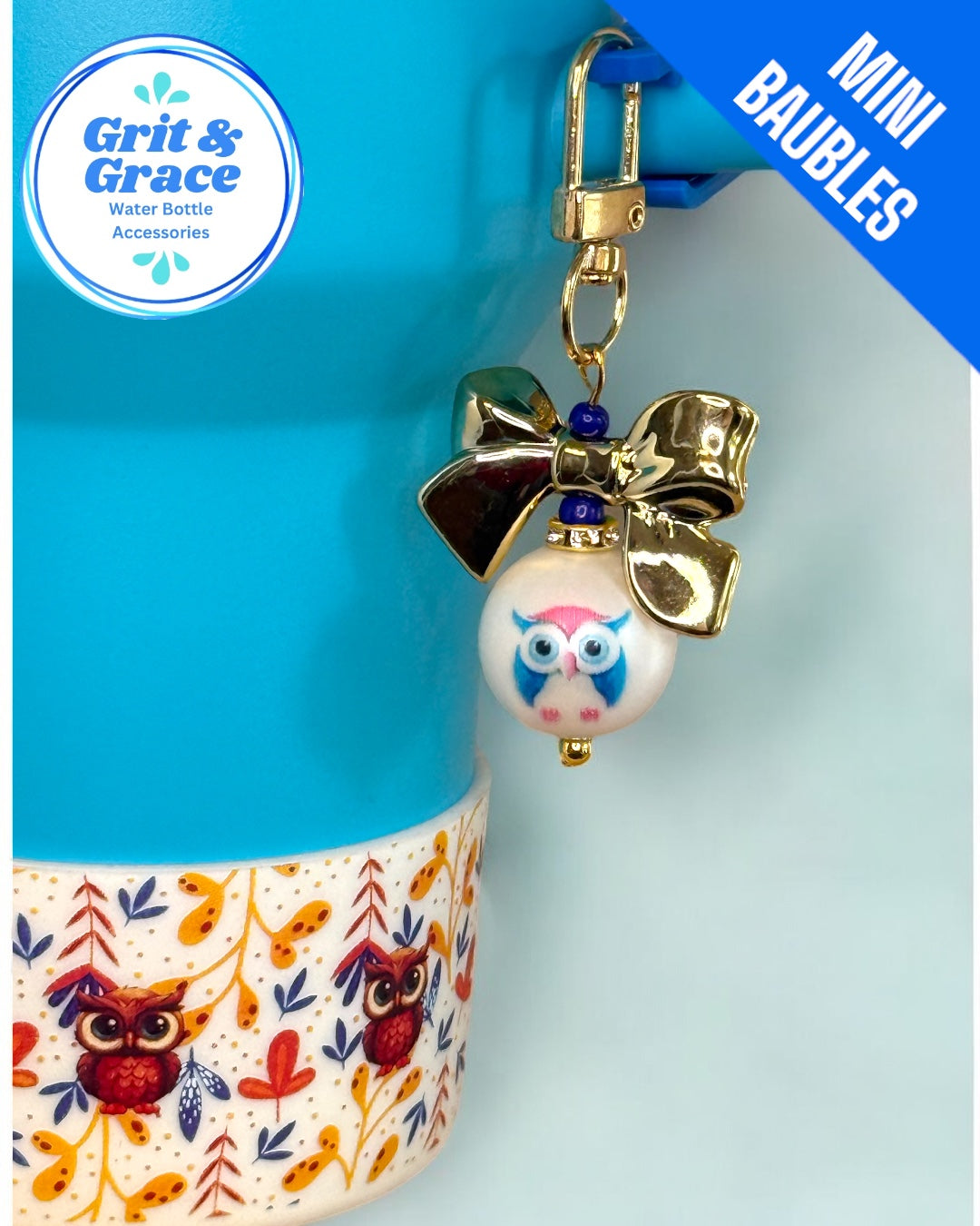 Friendly Owl Mini Straw Bauble