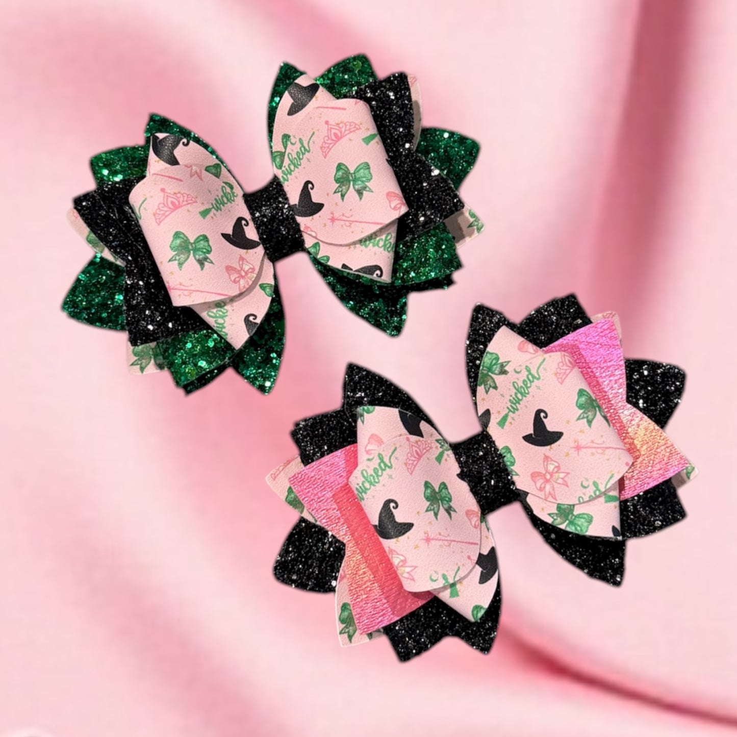 Wicked Green or Pink Bow