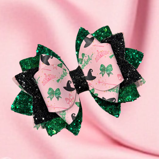 Wicked Green or Pink Bow