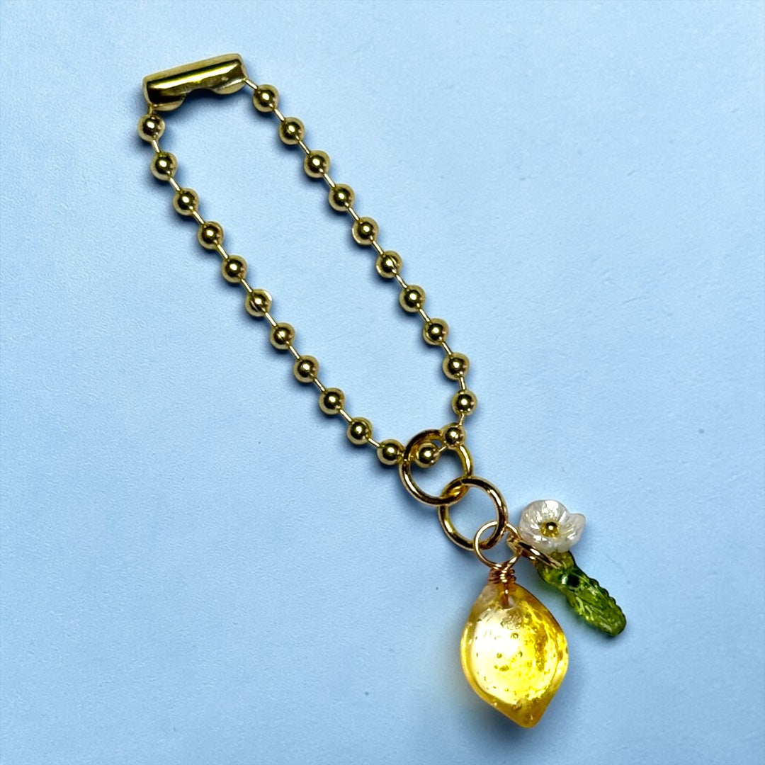 Lemon & Leaf Handle Charm
