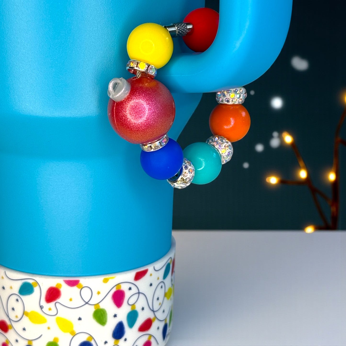 Christmas Lights Red Handle Bracelet