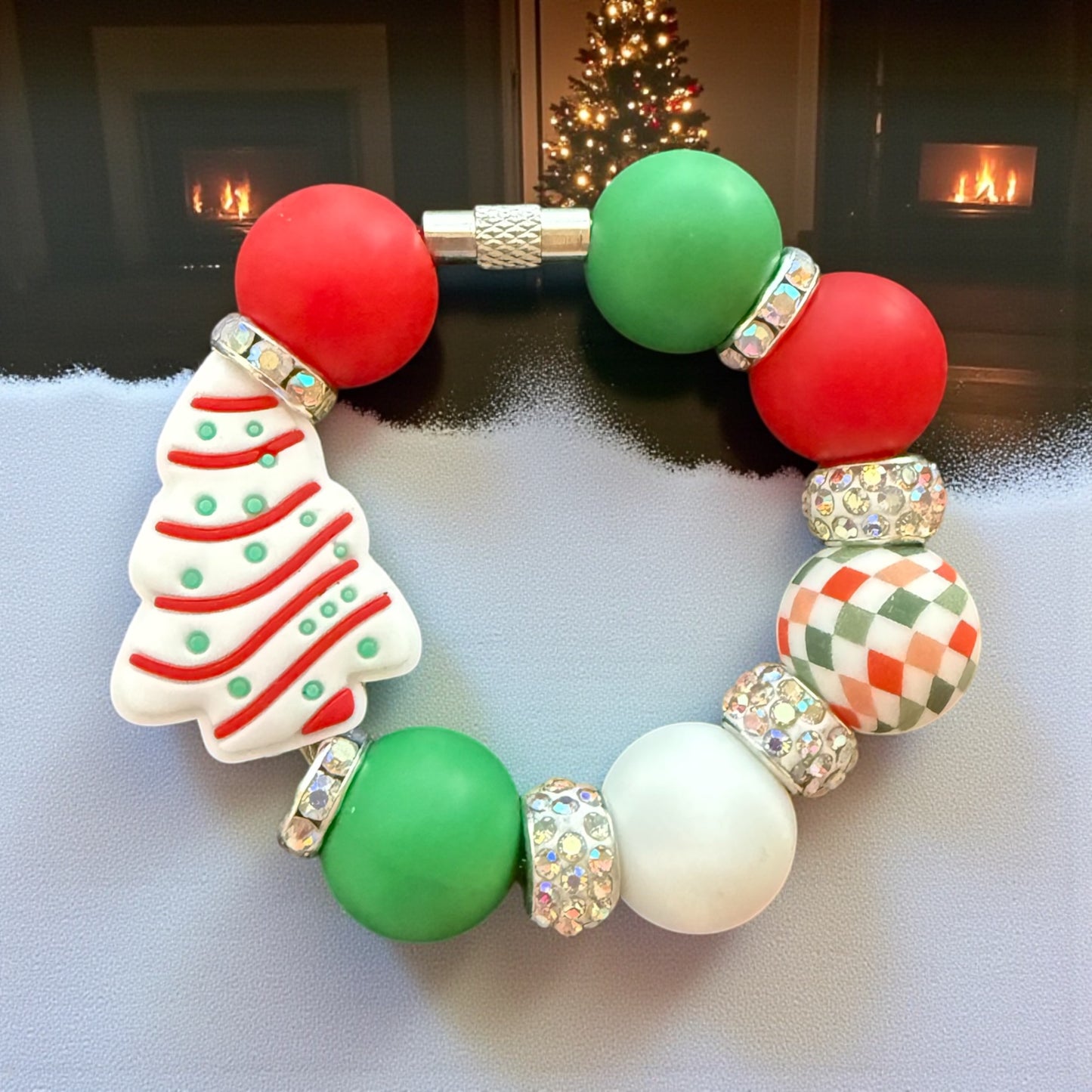 Tree Christmas Cakes Handle Bracelet