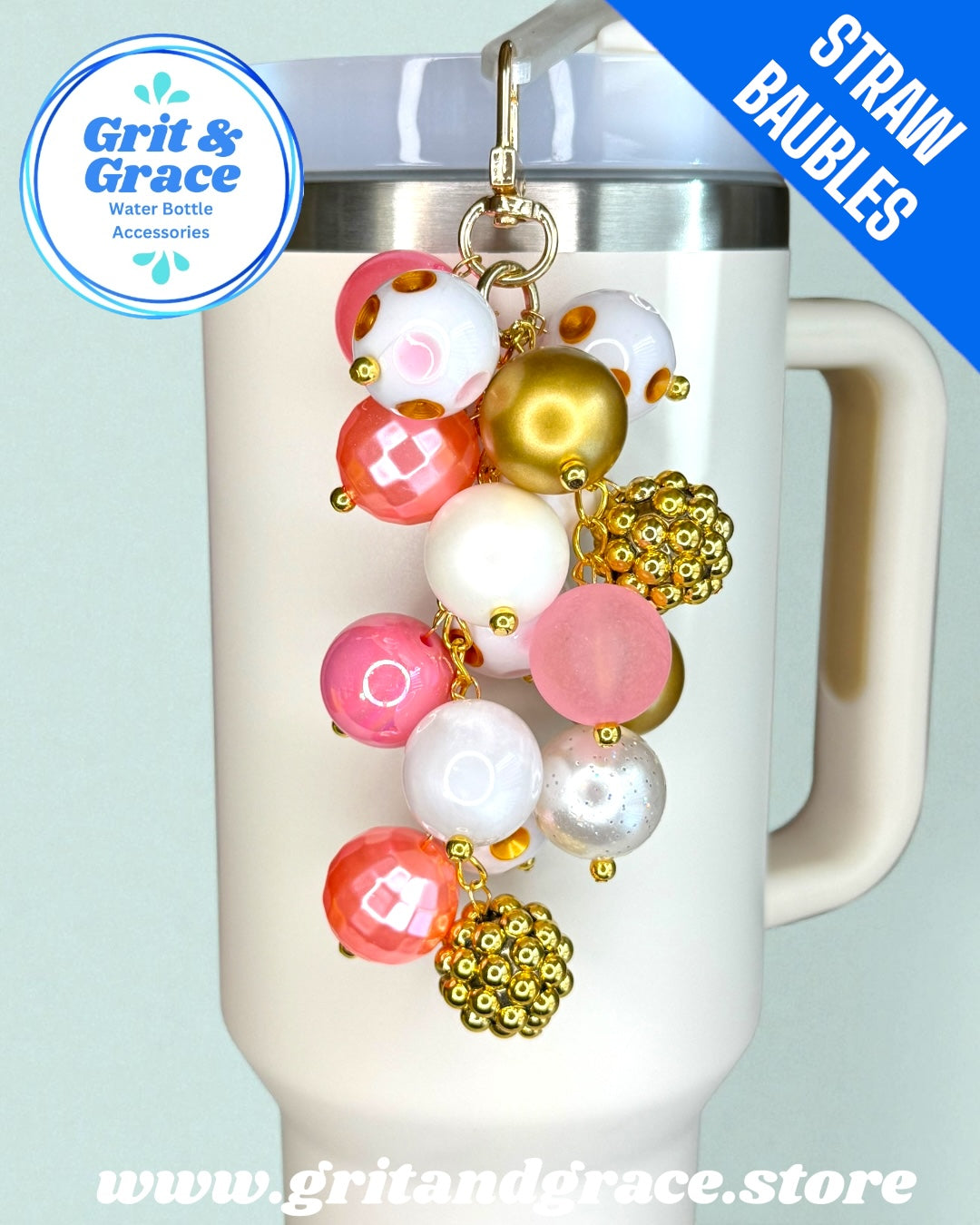 Pink Icicle #26 Straw Bauble