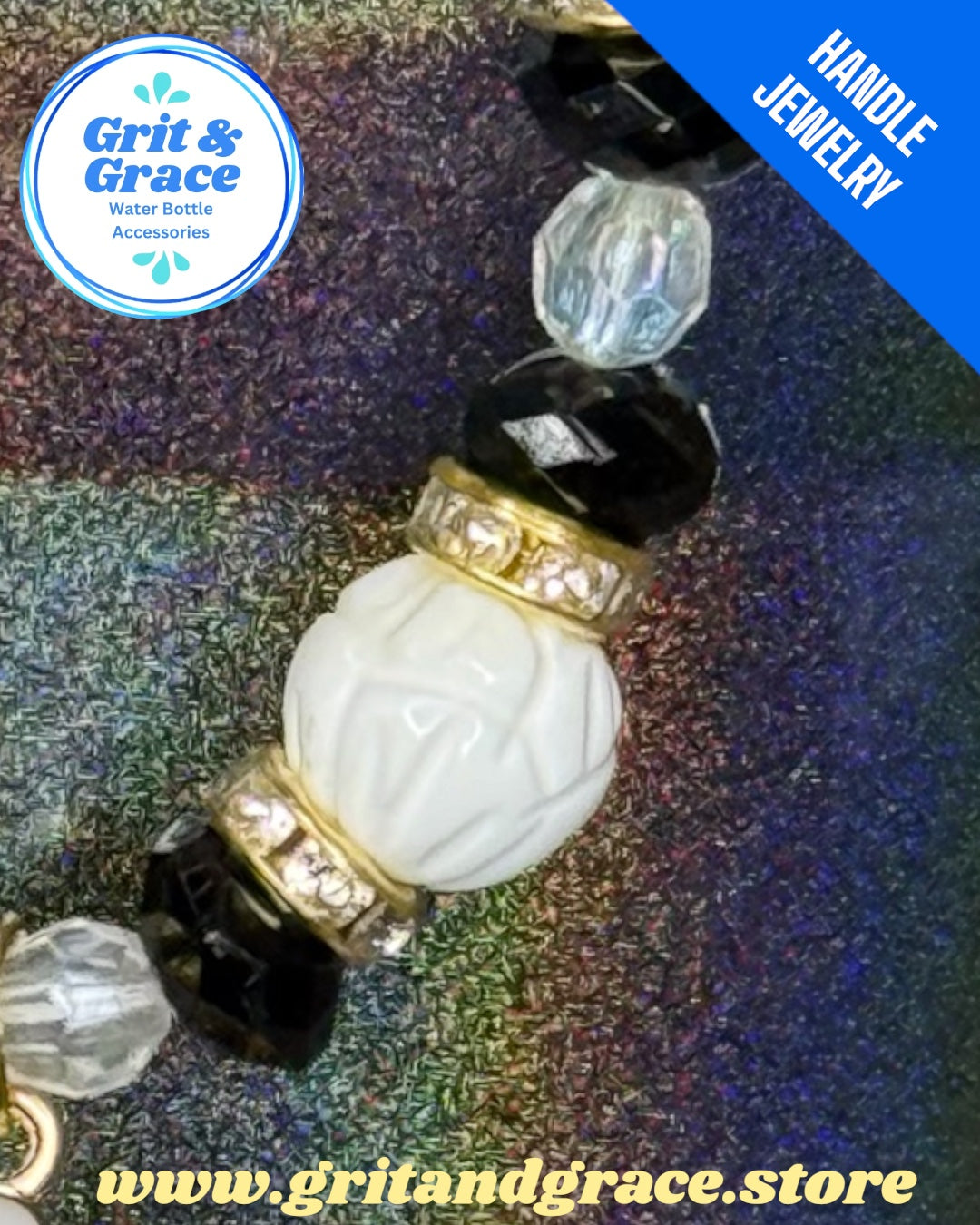 Tumbler Handle Jewelry - Wild Bloom Daisy