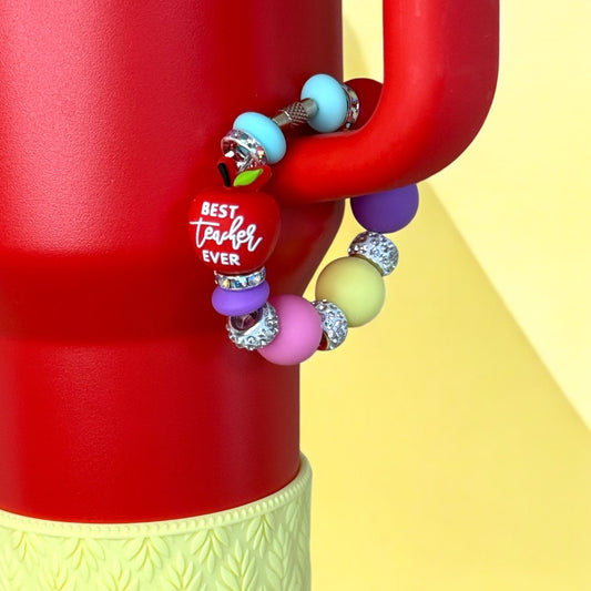 Best Teacher 3D Apple Handle Bracelet