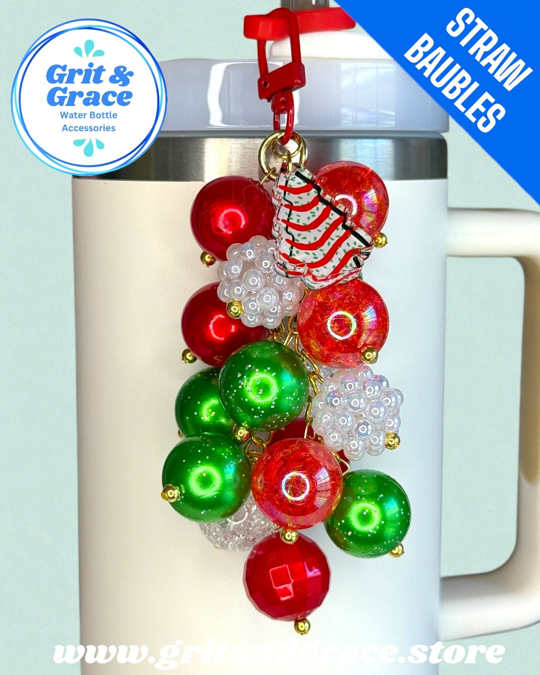 Christmas Cake #6 Straw Bauble