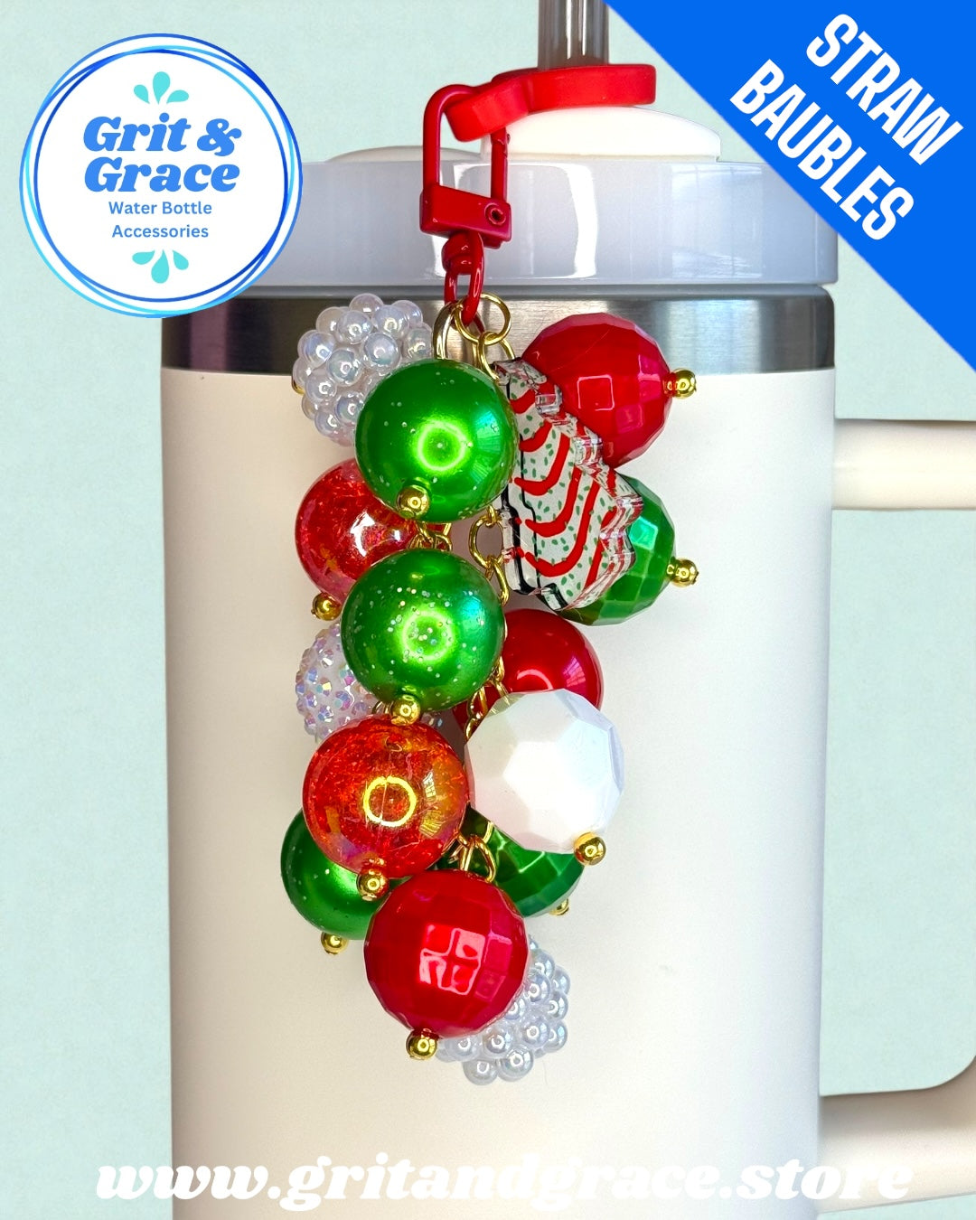 Christmas Cake #4 Straw Bauble