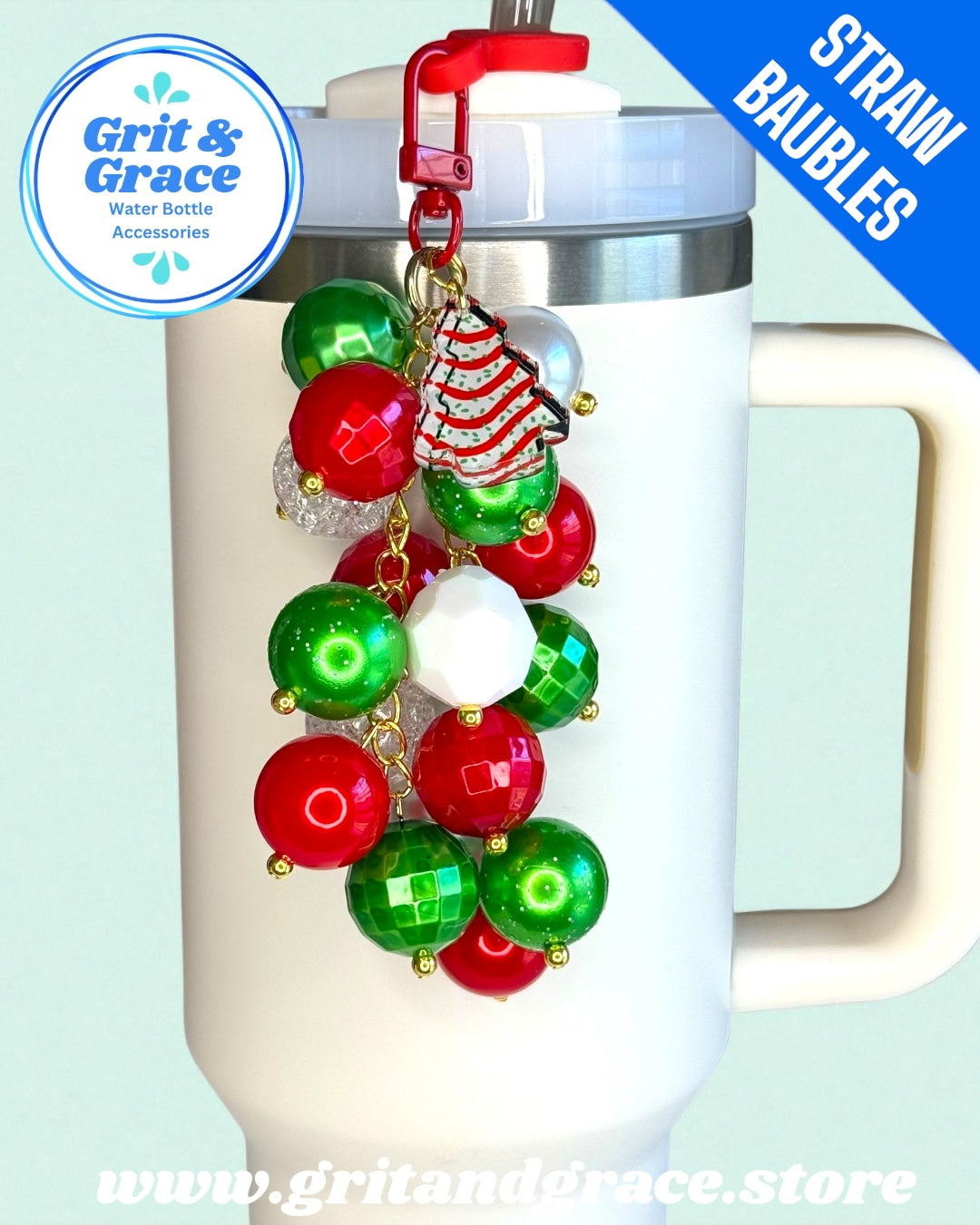 Christmas Cake #2 Straw Bauble