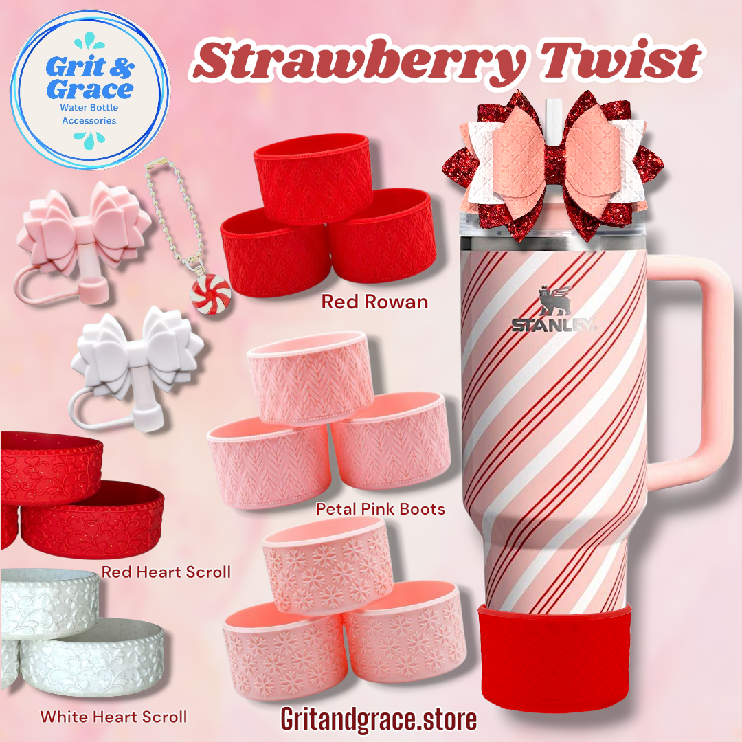 Strawberry Twist Bow