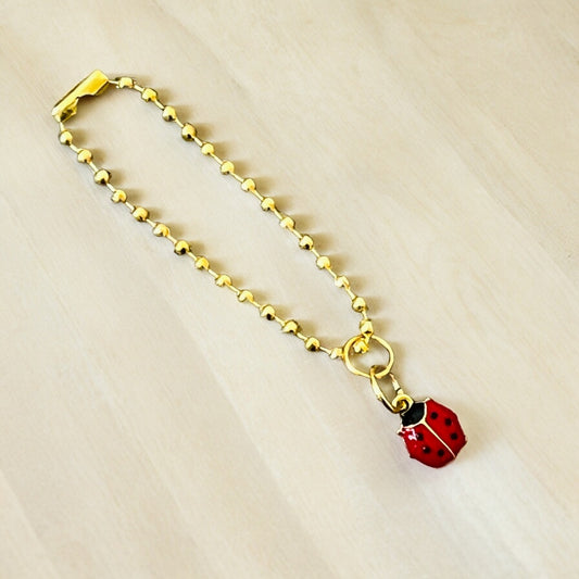 Micro Ladybug Handle Charm