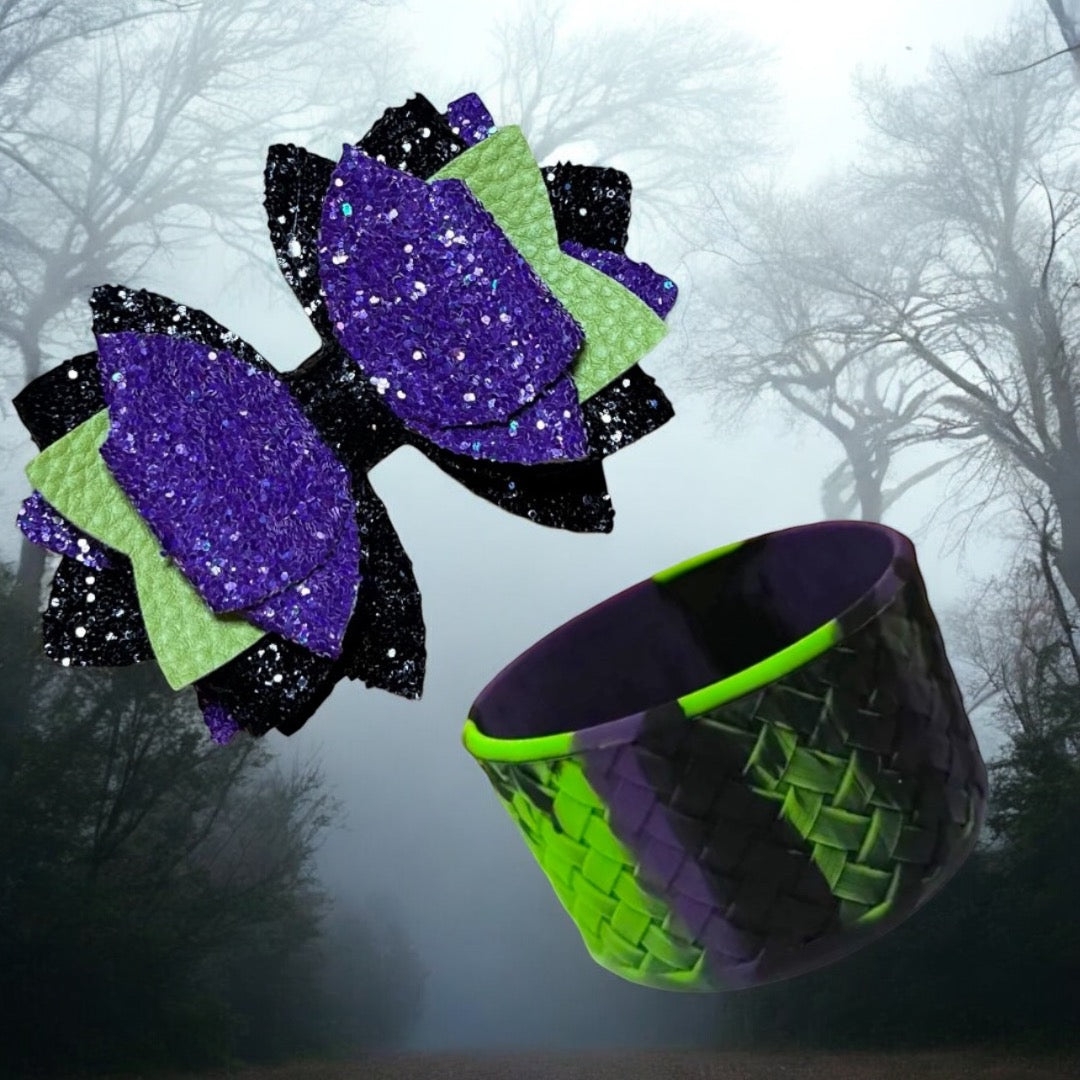 Spooky Swirl Bow