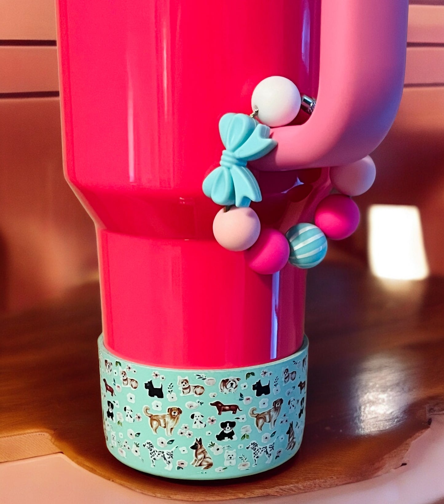 Teal Bow Handle Bracelet