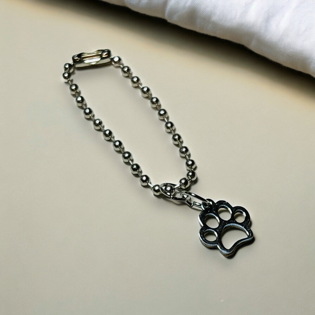 Silver Paw Prints Handle Charms