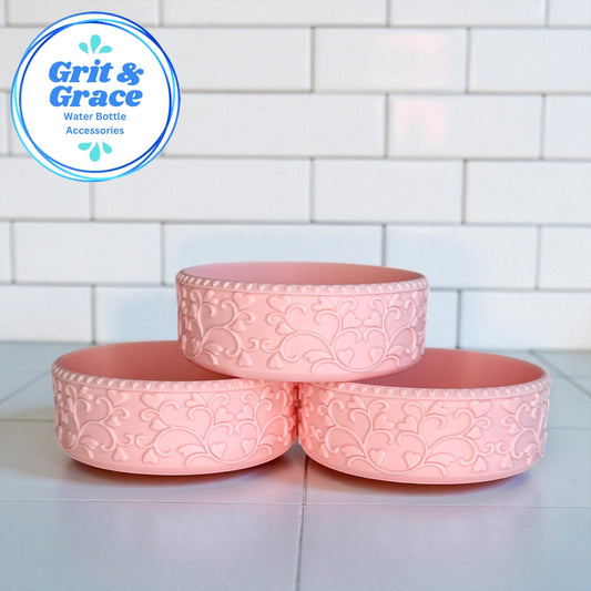 Heart Scroll Petal Pink Shorty Boot