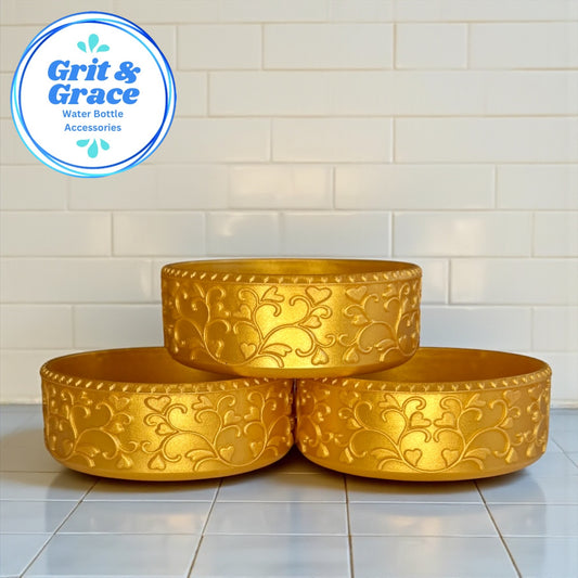 Heart Scroll Gold Gloss Shorty Boot