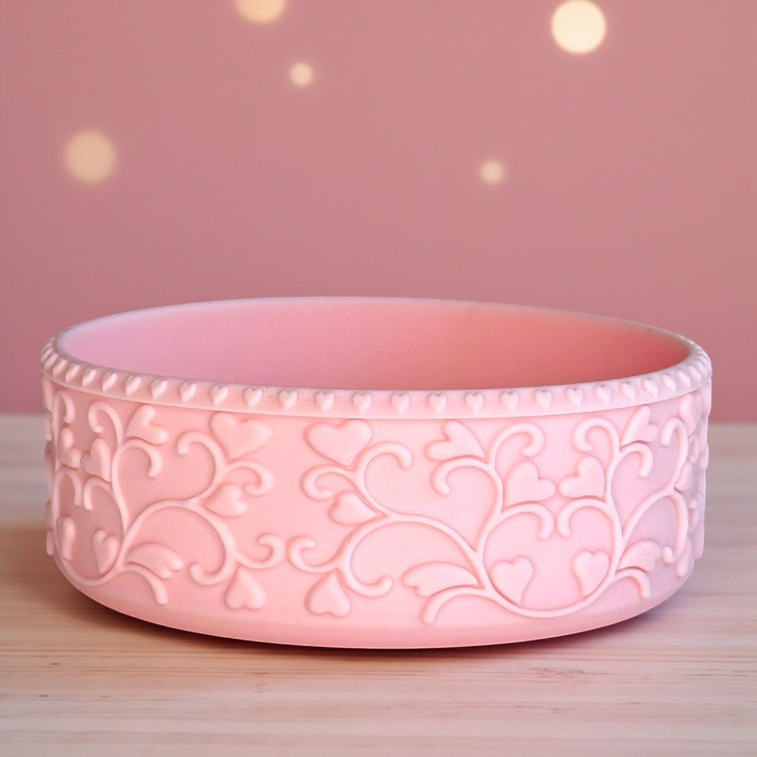 Heart Scroll Petal Pink Shorty Boot