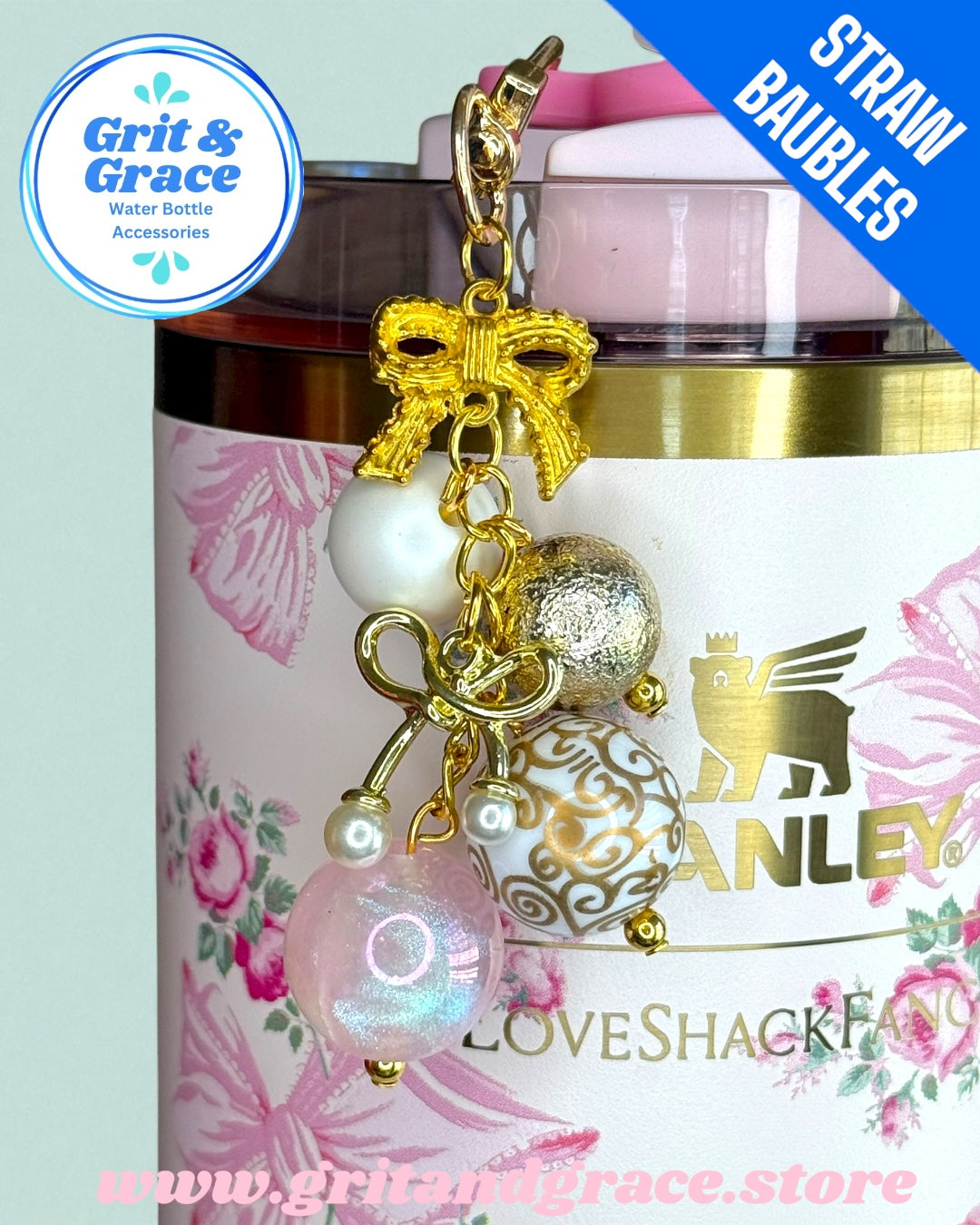 Large Golden Bow Mini Bauble