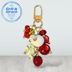 Deluxe Mini Bauble Strawberry Pearl Charm