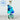 Deluxe Mini Straw Bauble - Sea Glass Aura