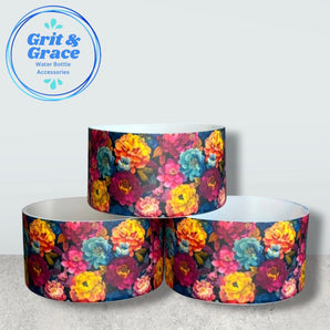 Fall Zinnias Bottle Boot