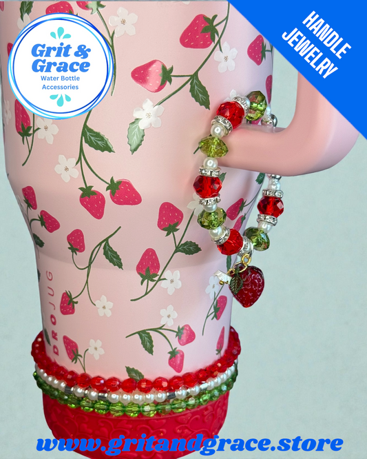 Tumbler Handle Jewelry - Berry Cute