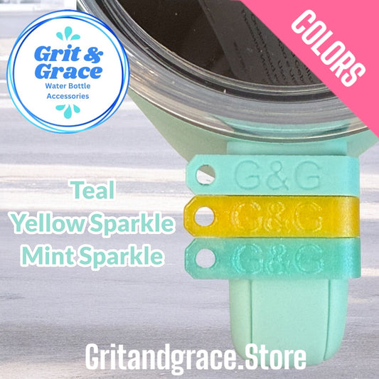 Bauble Handle Clip Yellow & Teals