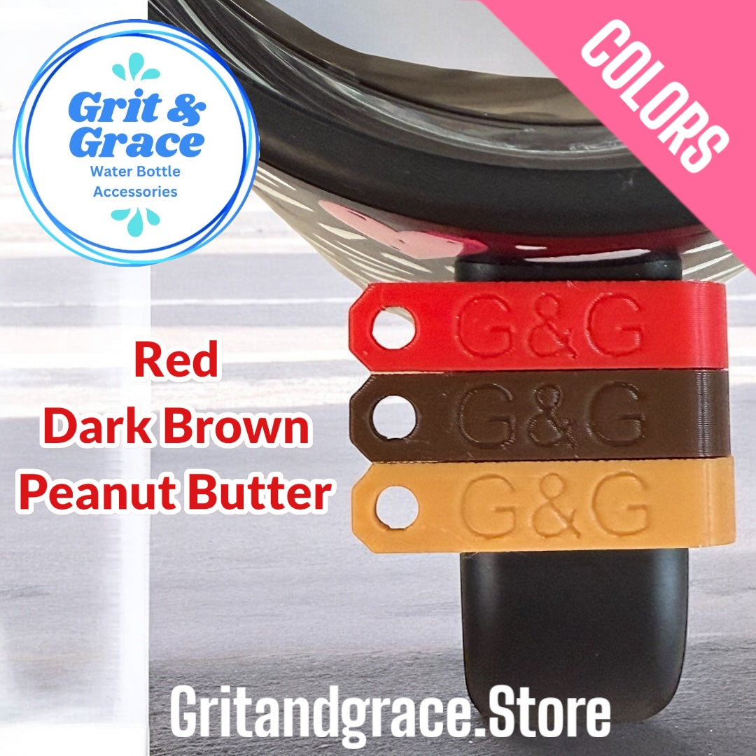 Bauble Handle Clip Red & Neutrals